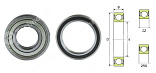 Подшипник нержавеющий SS608-2RS (W608-2RS) ISB 