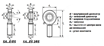 Шарнирный наконечник SAL20ES2RS (GAL20DO2RS) LDI