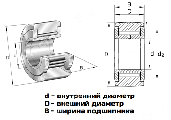 Подшипник NATV 12 PP X NPT 