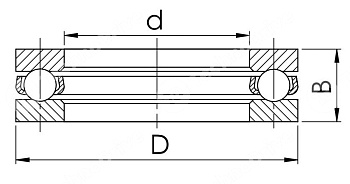 Подшипник 51130 F SING ISB 