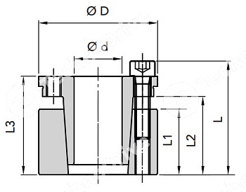 втулка зажимная cal70 40x65 pizzirani