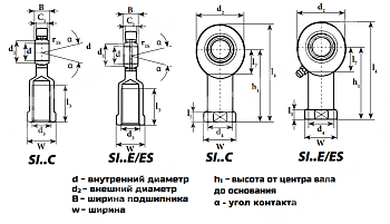 Шарнирный наконечник SIL40ES-2RS (GIL40DO2RS) LDI