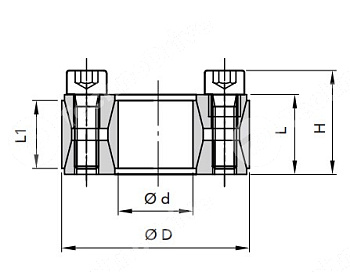 зажимная втулка rck40 25x50 (klgg025) chiaravalli