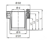 зажимная втулка rck80 8x15 (klcc008) chiaravalli