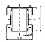 зажимная втулка rck95 35x75 (klmm035) chiaravalli
