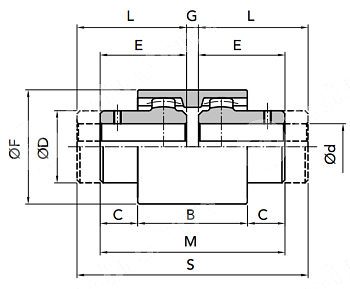 Ступица GIFLEX FBX-32 удлиленная (BOWEX 32) CHIARAVALLI