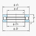 Подшипник 51236-M ISB 