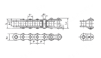 Цепь роликовая 10A-1 (ASA50-1) PIZZIRANI
