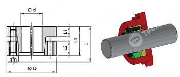 зажимная втулка rck60 45x75 () chiaravalli