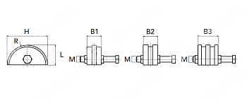 блок натяжителя цепи cht-go 1"1/2 d. m20 chiaravalli
