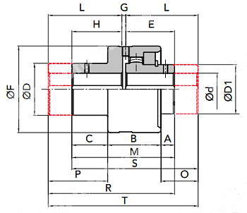 Ступица GIFLEX GFAS-56 удлиненная (BOWEX 56) CHIARAVALLI