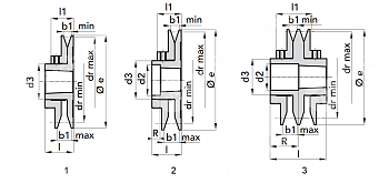 регулируемые шкивы prb2 138 b.1615