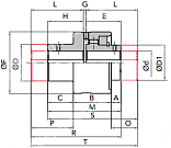 Гильза/Ступица GIFLEX GFAS-25 (BOWEX 25) CHIARAVALLI