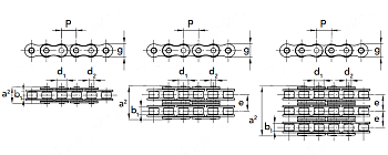 Цепь роликовая 10B-2 QRC CHIARAVALLI