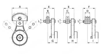 блок натяжителя цепи cht-ge-p 5/8" d. m12 chiaravalli