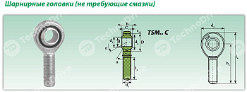 Шарнирный наконечник TSML20 ISB