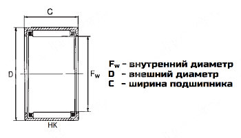 подшипник hk 1010 ldi