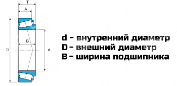 Подшипник 32008 LDI