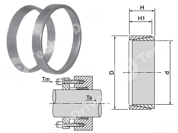 зажимная втулка rck50 42x48 (klnn042) chiaravalli