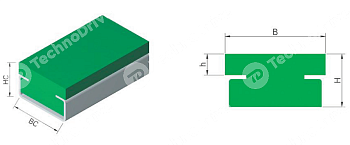Направляющая PROFILE PC 03 22X20 CHIARAVALLI