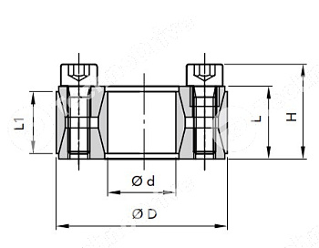 втулка зажимная cal40 30x55 pizzirani