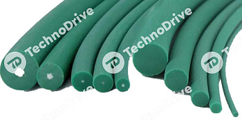 ремень круглый без сердечника pu d=5 mm 88sha green pizzirani