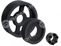 шкив клиновой под зажимную втулку 140x2 spa x calettat.65 cent