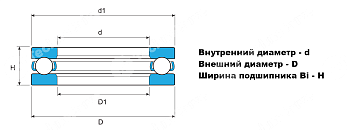 Подшипник 51107 LDI 