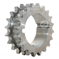 Двойная звездочка для однорядной цепи под втулку тапербуш 10B-1 z=21 5/8"x3/8" TB1610 CHIARAVALLI